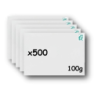 Pack 500 Enveloppes timbrées - Format postal C5 - Lettre verte - 100g