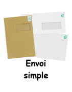 Enveloppes timbrées envoi simple